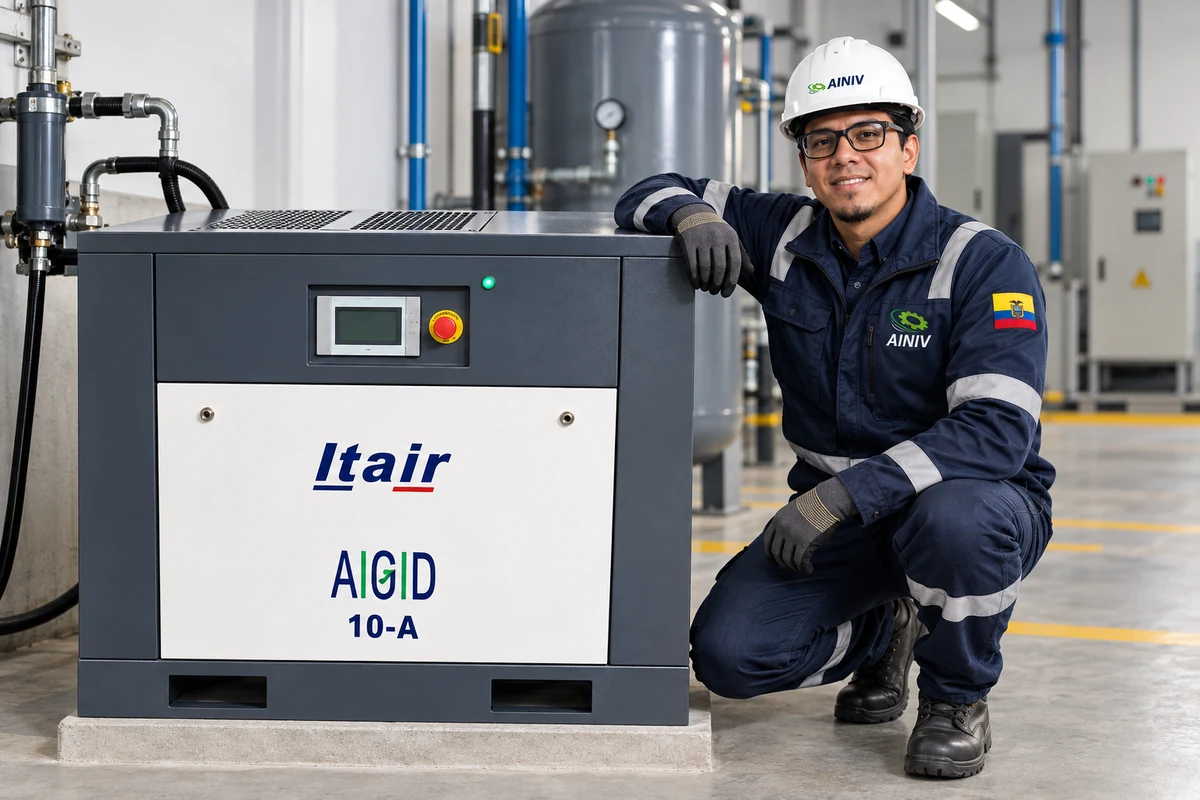 Equipo técnico AINIV en operación industrial